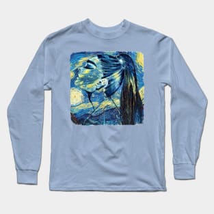 Girl Van Gogh Style Long Sleeve T-Shirt